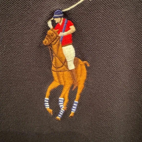 Polo Ralph Lauren Big Pony polo # 3 shirt Black size XL - Picture 5 of 6